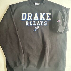 Drake Relays crew neck sweatshirt black womens/men’s medium.